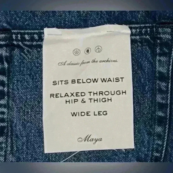 Rag & Bone Maya High Rise
Ankle Wide Leg Women's Jeans size 25 NWT - Picture 5 of 6